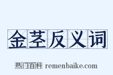 金茎反义词是什么意思的图片